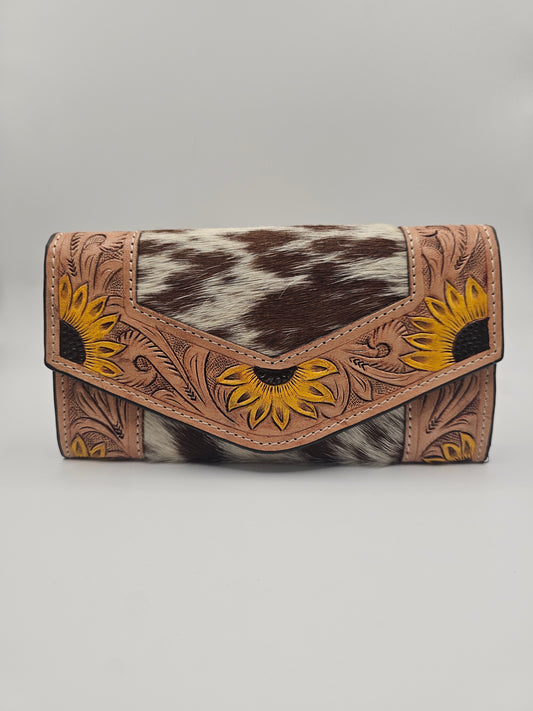 Cowhide & Leather Wallet | Fern Glade Luxe