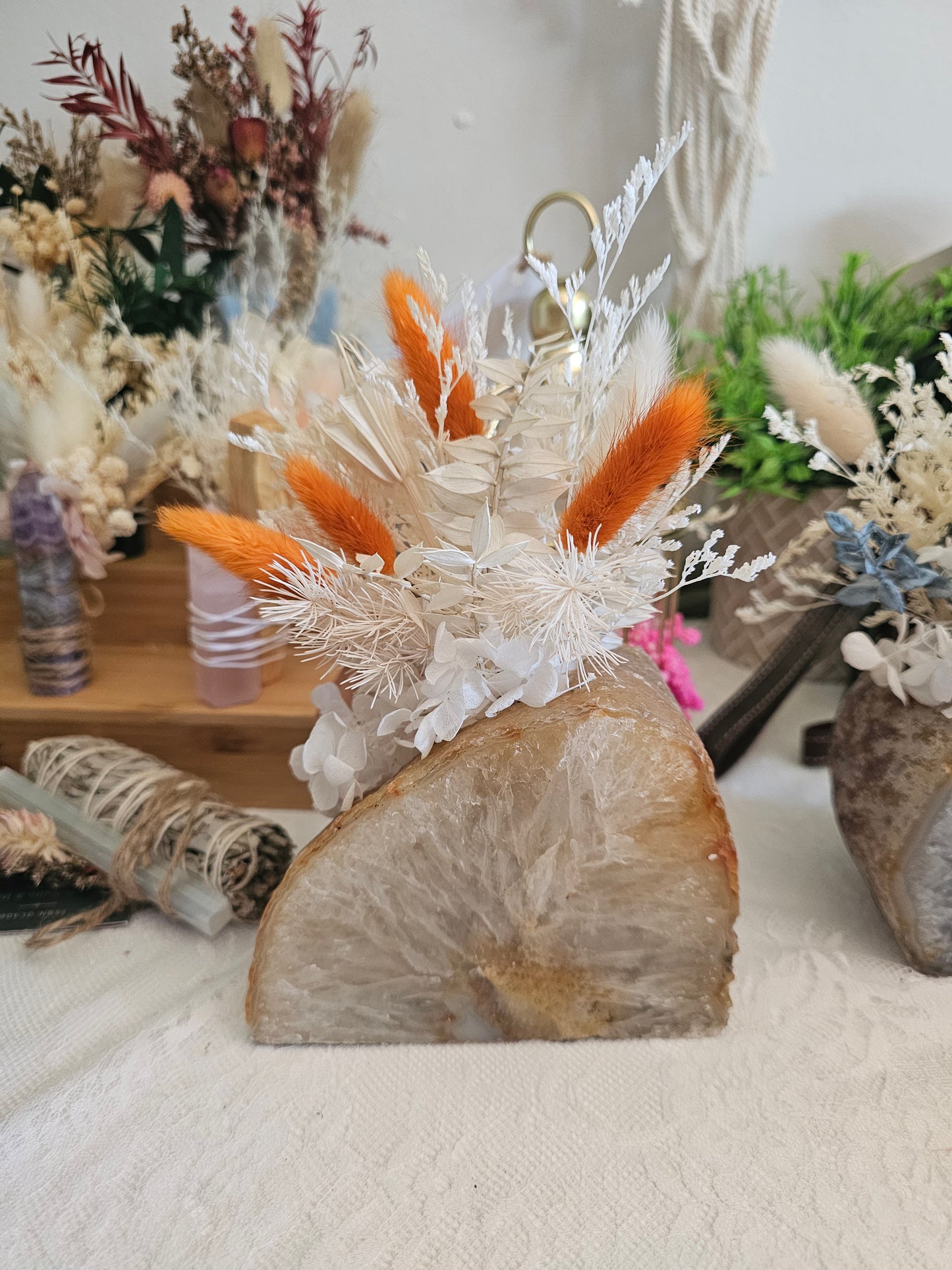 Agate Dried Flower Arrangment