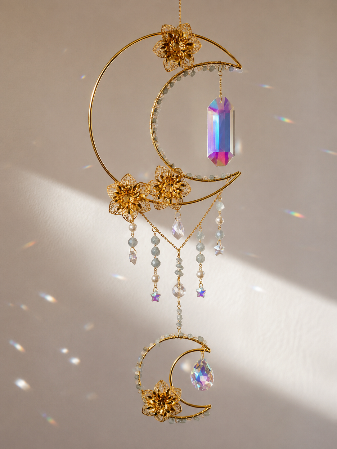 Moonlight Blooms Suncatcher