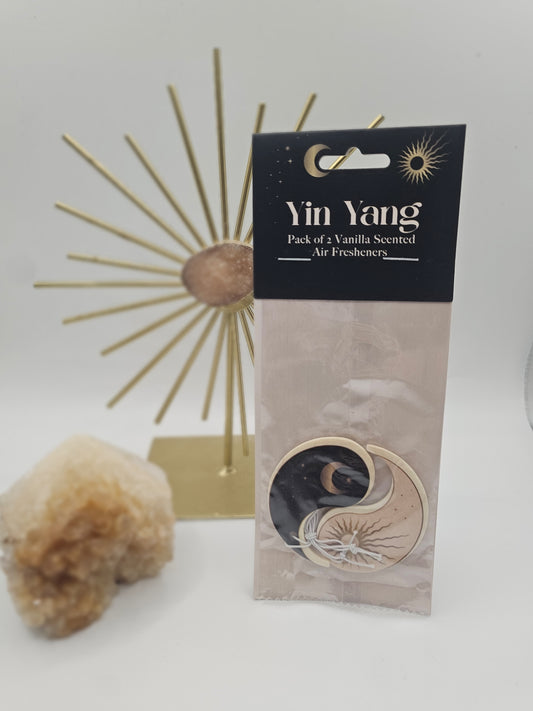 Set of 2 Yin Yang Vanilla Scented Air Freshner