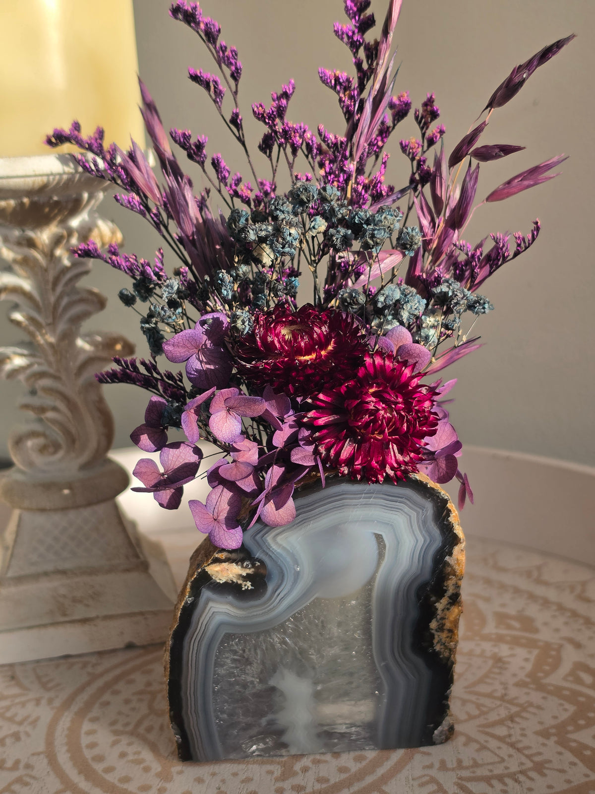 Mystic Garden Agate Floral Arrangement