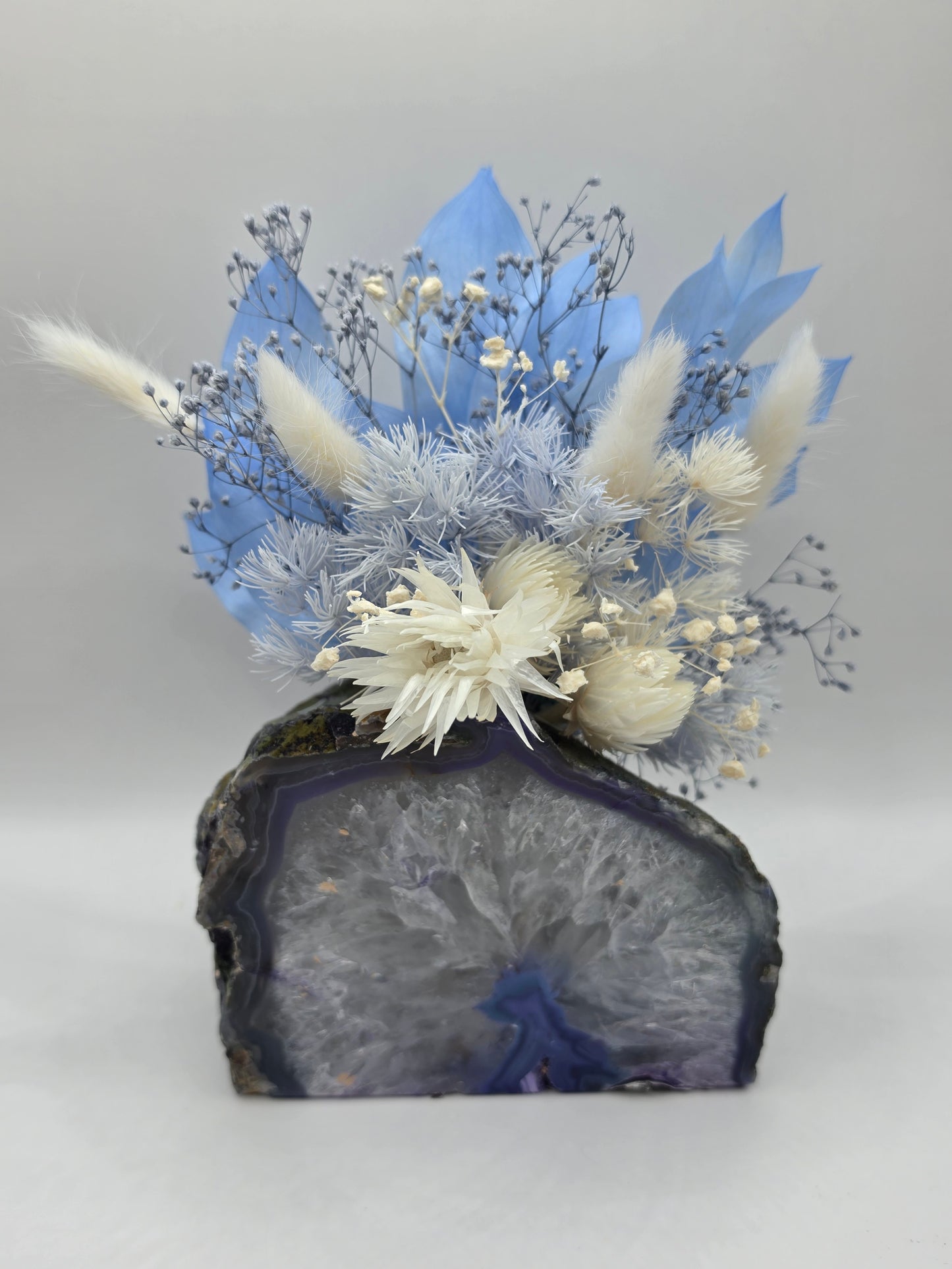 Blue Horizon Agate Floral Arrangement