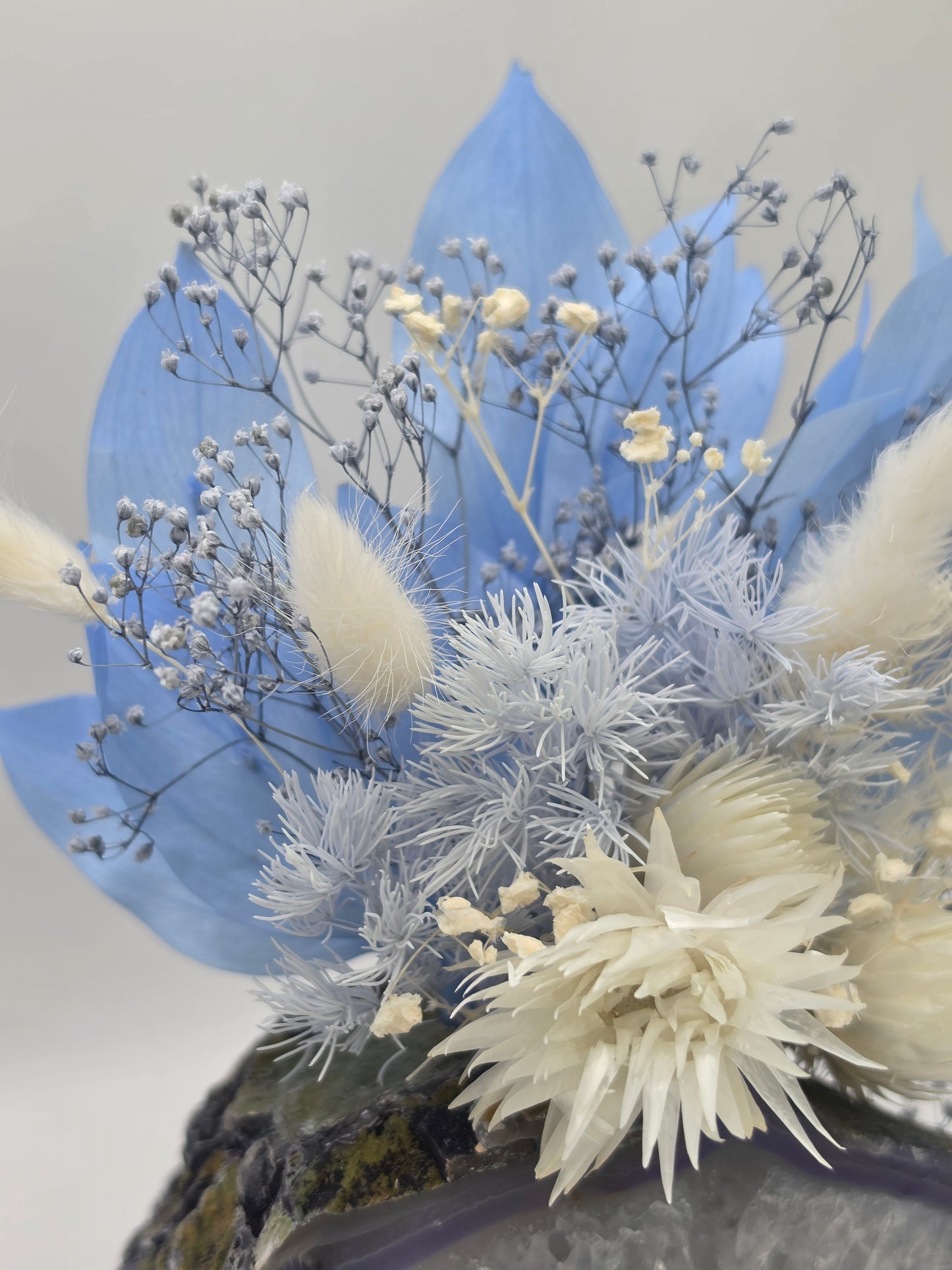 Blue Horizon Agate Floral Arrangement