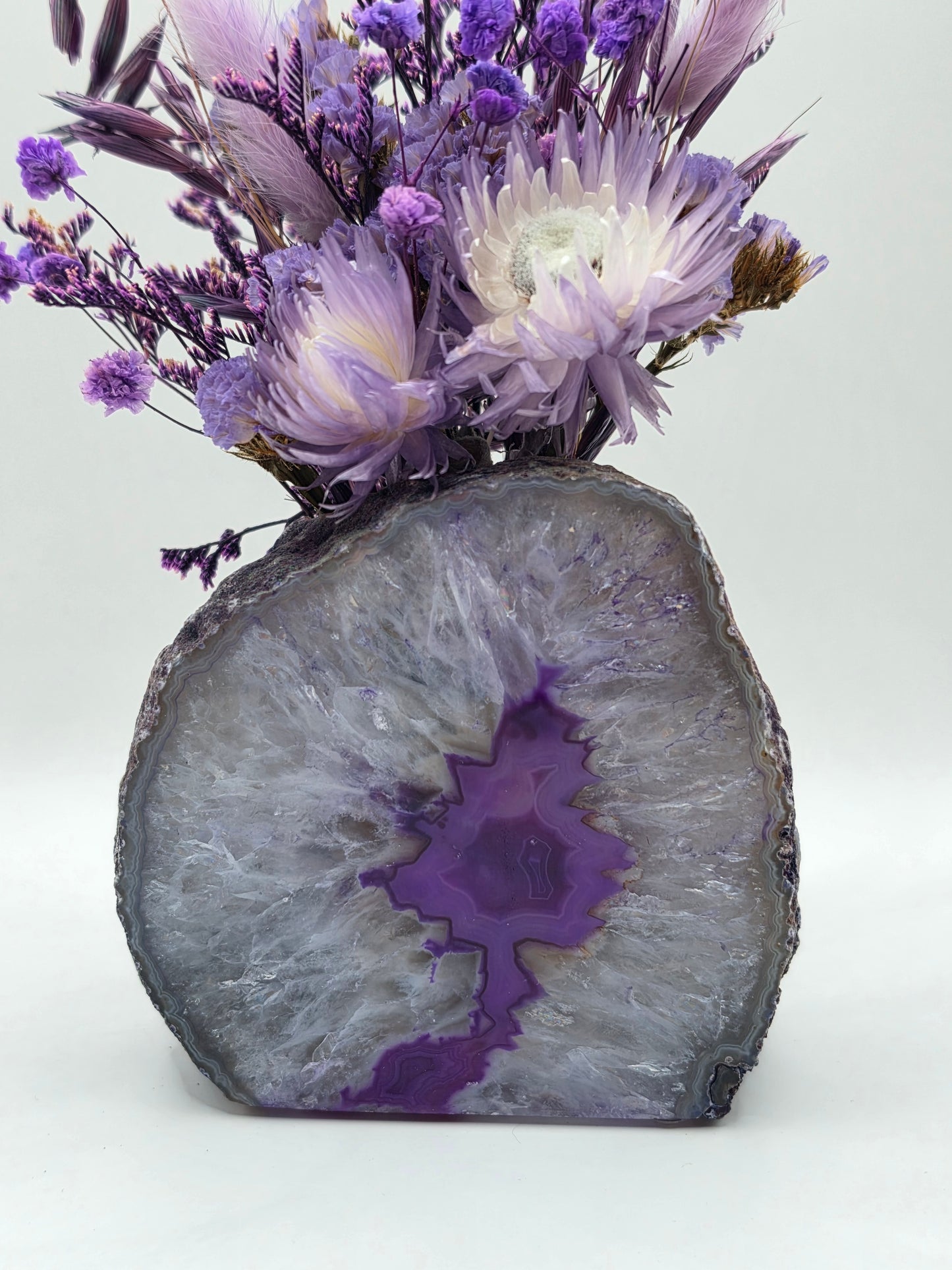Purple Bloom Agate Floral Arrangement