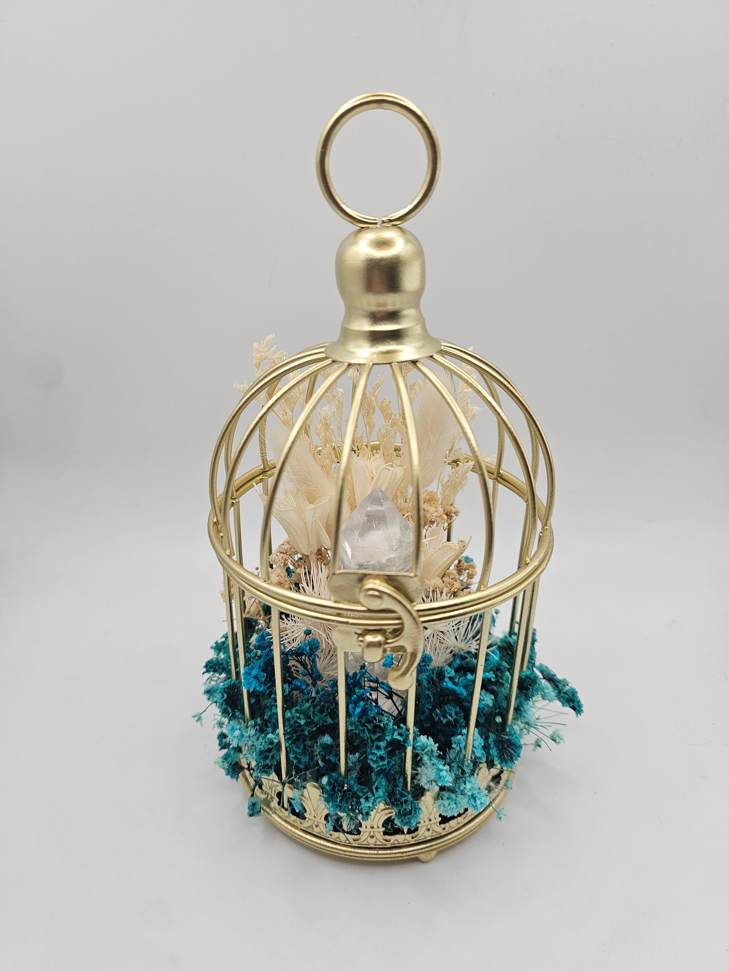 Crystal Birdcage Floral Arrangement