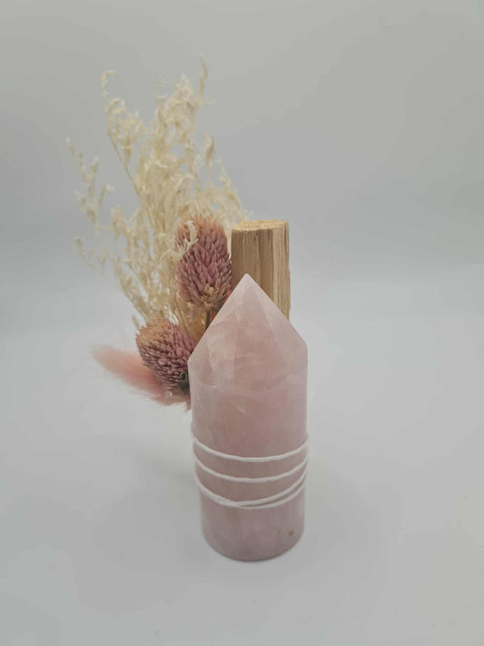 Crystal Tower & Palo Santo With Dried Flower