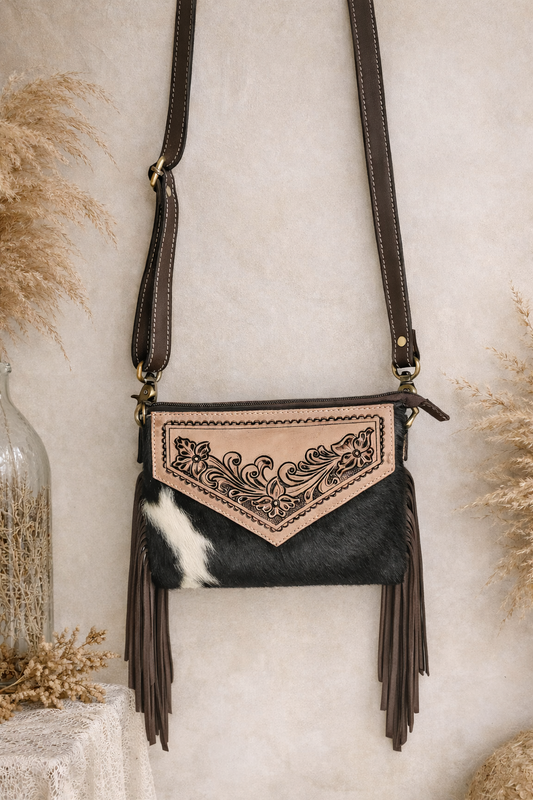 Leather Cowhide Bag | Fern Glade Luxe