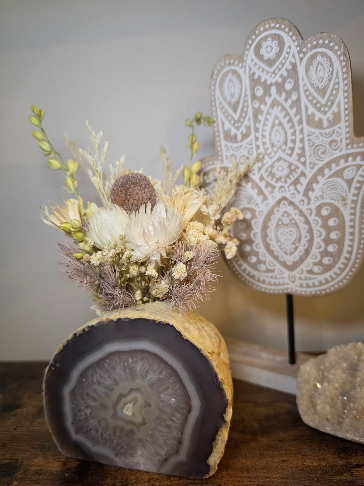 Earth & Stone Agate Floral Arrangment