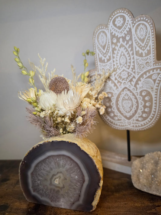 Earth & Stone Agate Floral Arrangment