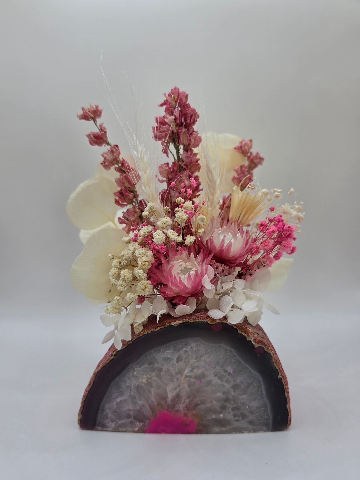Rosé Blossom Agate Floral Arrangement
