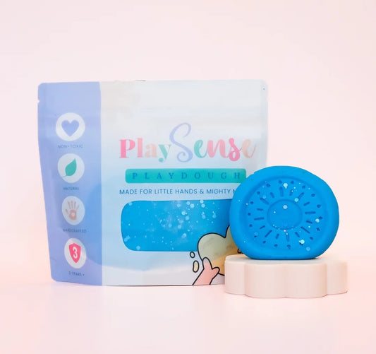 Play Sense | Glitter Dough | Blue | Blue Slushie Scented