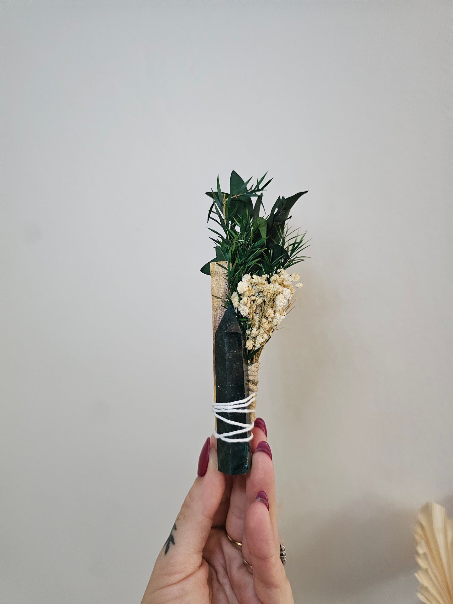 Green Aventurine Tower + Palo Santo